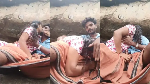 Kerala mallu bhabhi outdoor MMS sex video blowjob boob suck scandal