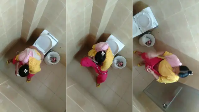 Punjabi aunty secret bathroom mms scandal leaked
