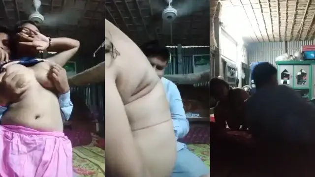Desi Bengali bhabhi big boobs hot romance MMS video