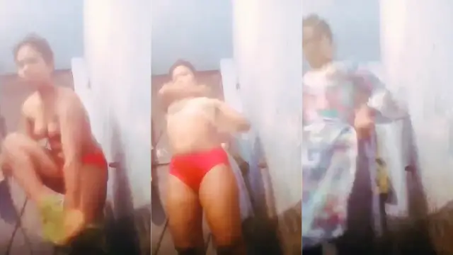 Desi girl bathroom mms scandal and sexy dress change video