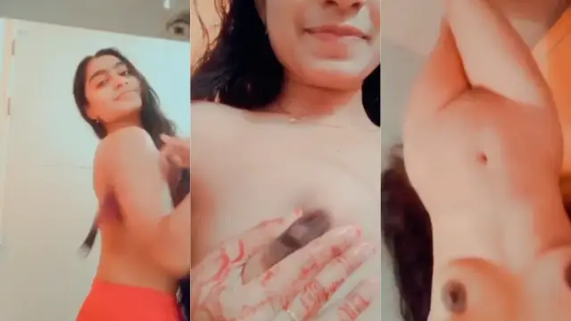Desi girl ki nude teasing with full hawas
