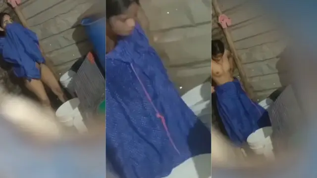 Village girl secret bath tape leaked online and gone viral