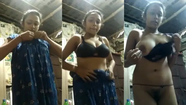 Village girl ke bade boobs show mein dress change ka maza