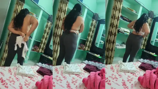 Viral Hindi MMS bhabhi bra sexy boobs show