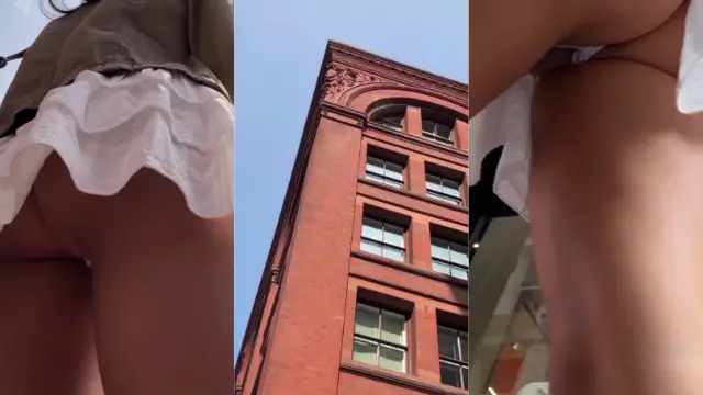 Upskirt MMS of fair NRI girl leaked from New York