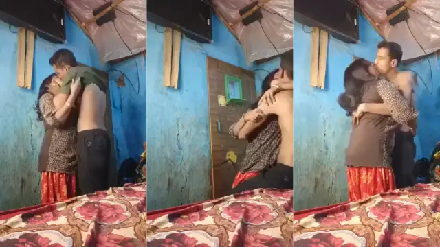 Desi devar bhabhi ka romantic secret smooch viral