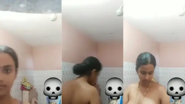 Big boobs wife ki naked bath video call dekho
