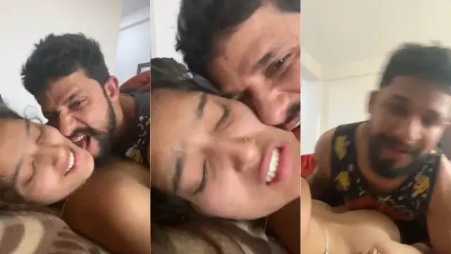 Desi couple ka pehla romantic scene camera par pakda gaya