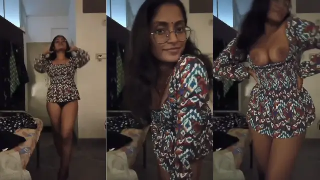 Hot Marathi Girl Reveals Her Secret Curves In Sheer Panty