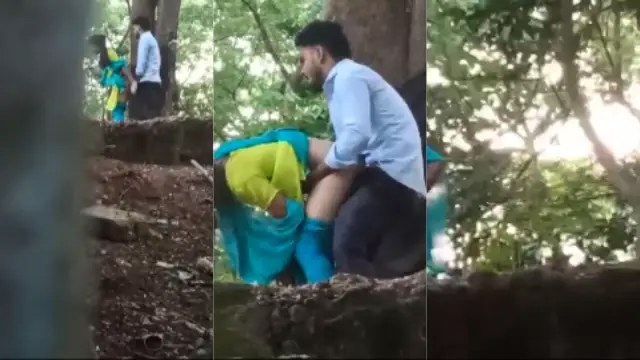 Bihari couple ka chhupa hua romance ped ke niche viral ho gaya
