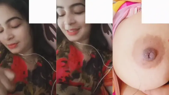 Muslim girlfriend Nishi shows her big boobs on video call sex mms
