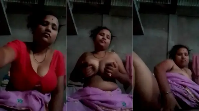 Desi bhabhi ke mote boobs aur chhed mein ungli ka viral MMS