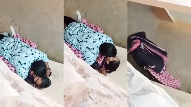 Secret outdoor cheating wife scandal exposed in viral clip