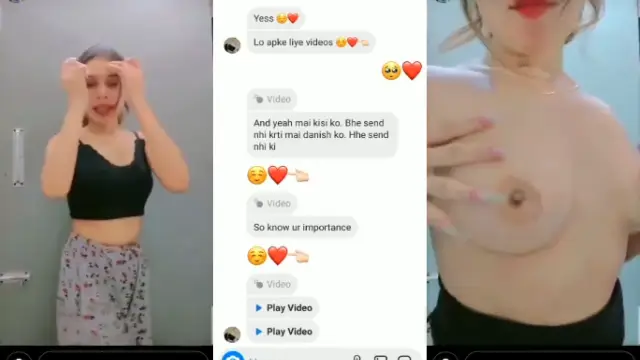 Noida girl reveals her boobs naked for boyfriend video
