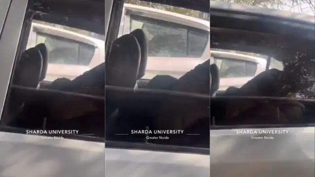 Noida mein gaadi ke andar 2 ladkiyon ka sharmnak kaand viral